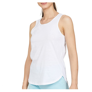 Camiseta sin mangas blanca esencial para mujer – Chaleco sin mangas de algodón suave de primera calidad – Prendas básicas diarias para venta al por mayor - Product Image 3