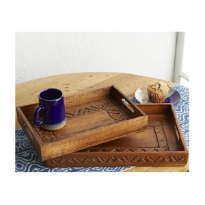 Tabla de Servir Rústica de Madera ARTISAN LIVING CREATION, Moderna y Multifuncional para Hostelería, Desayuno, Café, Té, Aperitivos, Postres, Invitados - Product Image 3
