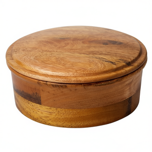 กล่องใส่โรตีไม้ทำมือพร้อมชุดกล่องใส่เครื่องเทศ กล่องเก็บของในครัว กล่องใส่ชาปาตี ของตกแต่งบ้าน กล่องจัดระเบียบอเนกประสงค์สำหรับเก็บขนมปัง - Product Image 2