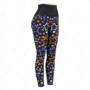 Blaze Ultimate Flexibility Design personnalisé Active Wear Yoga Leggings Stretch dans les quatre sens Respirant Taille élastique Style à motif solide - Product Image 2