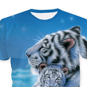 Camisetas Impresas en 3D de Primera Calidad al Por Mayor para Hombre, Nuevo Diseño de Última Moda, Transpirables, Venta Caliente de Fábrica, Hechas de Tela de Punto - Product Image 4