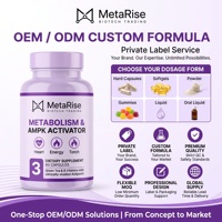 Suplemento Herbal para el Control de Peso ACV, 60 Unidades, 2 Gomitas Dosis Diaria, Venta al por Mayor de Fábrica con Servicio de Etiqueta Privada OEM y ODM