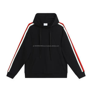 Sweat-shirt vintage américain côtelé lourd de 380 g pour homme, coupe ample, décontracté, couleur unie, logo sur le devant, pour l'hiver et les couples - Product Image 6