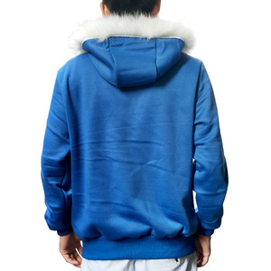 Sweat à capuche d'hiver pour homme, en molleton épais 100% coton, coupe classique, épaules tombantes, séchage rapide, respirant, qualité supérieure - Product Image 3