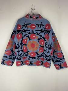 Chaqueta Bordada Suzani Hecha a Mano |   Kimono de Algodón Estilo Boho - Product Image 6