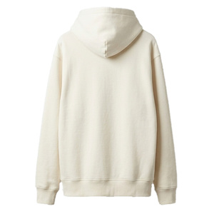 Sweat à capuche surdimensionné de qualité supérieure, blanc crème, impression de logo personnalisée, en molleton de coton, fabrication OEM ODM, vente en gros - Product Image 2