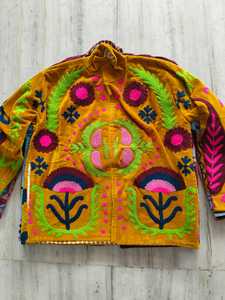 VelvetSuzani Embroidery Winter Jacket <b>Women</b> Handmade Floral Boho Ethnic <b>Coat</b> Indian Handwork Designer Outerwear Wholesale <b>Women</b> - Product Image 2