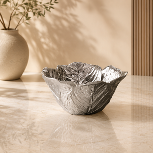 White Metal Oval Serving <b>Platters</b> - Product Image 3