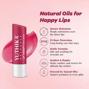 Yuthika Moisturizing <b>Lip</b> Balm – Cherry Gloss 4.8g | Repairs Dry, Damaged <b>Lips</b> with Natural Oils| Hydrated & Smooth <b>Lips</b> | Glossy - Product Image 2