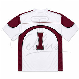 เสื้อรักบี้ผู้ชายขายส่ง ผ้าโพลีเอสเตอร์ 100% แห้งเร็ว ดีไซน์เรียบง่าย ระบายอากาศได้ดี - Product Image 2