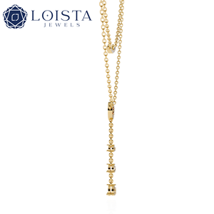 DiamondX 18K Solid Gold Tennis Necklace Single <b>Row</b> Diamond Fashion Engagement Necklace - Product Image 3