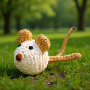 Ratón de juguete de 5 cm con movimiento y cuerda, con sonido para mascotas - Product Image 3