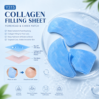 Patchs de collagène Y315 pour le front et les joues – Soin facial ciblé – Fournitures de beauté et de soins de la peau pour la vente au détail