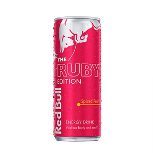 <b>Red</b> <b>Bull</b> Energy Drink Ruby Edition Spiced Pear <b>12</b> <b>Pack</b> 250ml Cans With Alpine Spring Water Base For Pure Refreshing Taste - Product Image 1