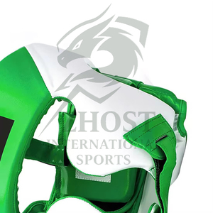 Protector de Cabeza para Boxeo ZHOST, Verde y Blanco, PU Ajustable, Ecológico, Doble Capa, Equipo de Protección para Adultos, Uso Deportivo Profesional - Product Image 5