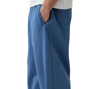 <b>Men</b>’s Fleece Sweatpants Relaxed Fit Straight Leg Casual <b>Trousers</b> Elastic Waist Side Pocket Soft Heavyweight Jogging Pants - Product Image 5