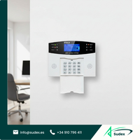 Système d'alarme domestique intelligent sans fil Sudex H9 ABS avec contrôle par application, capteur de mouvement, double réseau WiFi/GSM, écran LCD couleur, 8 zones