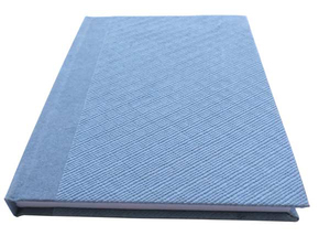 Carnet en papier recyclé de haute qualité, fait main, couleur bleu denim (jeans) - Product Image 2