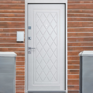 Porte d'entrée moderne de sécurité avec serrures intérieures Mobilier de bureau en MDF massif et placage de contreplaqué pour appartements - Product Image 6