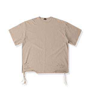 เสื้อยืดโอเวอร์ไซส์ทรงบ็อกซี่ ผ้าคอตตอน 100% คุณภาพสูง ตกแต่งด้วยเทคนิค Acid Wash แบบพิเศษ ทรงหลวมไหล่ตก น้ำหนักผ้าหนา สำหรับผู้ชาย - Product Image 2