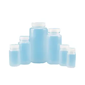 Bouteille ronde en polypropylène Transparent de 500ml, contenant à vis en PP, livraison gratuite