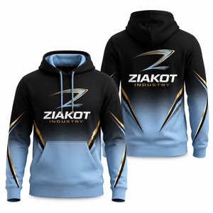 Venta Directa al por Mayor de Sudaderas con Capucha Deportivas de Moda con Degradado Negro y Dorado, Personalizadas y Cosidas, Newck - Product Image 3