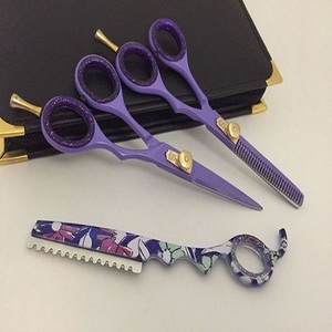 Hair Beauty Cutting Thinning Scissors <b>Set</b> Professional Best Cheap Black Shears Hair <b>Barber</b> Scissors Kit - Product Image 6