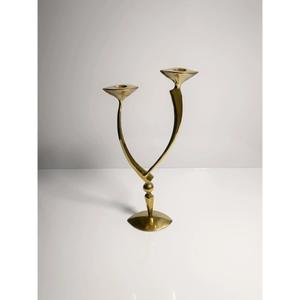 Support de bougie en laiton personnalisable en gros, au design métallique qui adoucit la rigueur des intérieurs modernes - Product Image 1