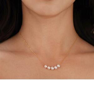 Collar de Perlas de Agua Dulce de Moda Retro para Mujer, Diseño de Nicho, Cadena Simple para Clavícula, Versátil, Ligero y Lujoso para Suéteres - Product Image 5