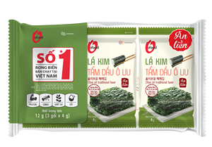 น้ำมันมะกอก สาหร่ายทะเลแบบดั้งเดิม 4 กรัม - สาหร่ายทะเลขายส่งโอ'ฟู้ด |   สาหร่ายทะเลแบบดั้งเดิมของเกาหลี |   ผลิตภัณฑ์พร้อมรับประทาน - Product Image 2
