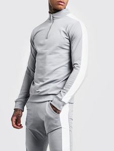 Ensemble de survêtement pour homme, style le plus récent, 2 pièces, coupe ajustée, rayures personnalisées, jogging, taille plus, coupe-vent, respirant, automne, écologique - Product Image 4
