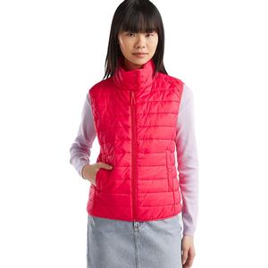 Chaqueta sin mangas de punto acolchada para mujer, personalizada OEM 2026, de moda, con logo personalizado, lisa, de peso pesado, 100% poliéster, ¡la más vendida! - Product Image 1