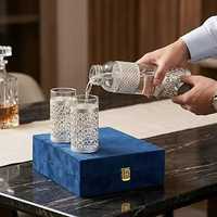 Bouteille d'eau en verre vintage personnalisée avec couvercle pour la consommation à la maison, au bureau et en extérieur
