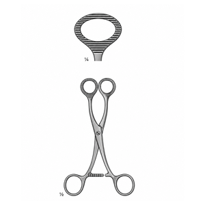 Pinzas de sujeción para esponjas Doyen de 185 mm |   Instrumentos de Acero Inoxidable de Primera Calidad - Product Image 3