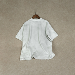 เสื้อยืดฮิปฮอปสไตล์วินเทจสุดหรูแบบย้อมสีเอซิด  ออกแบบเองได้  ผ้าฝ้าย 100%  เสื้อยืดดีไซน์เนอร์แบบทำเก่า - Product Image 2