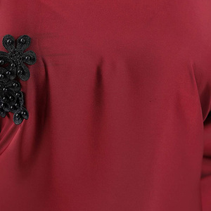 Abaya islamique moderne respirante en polyester, ensemble 2 pièces pour femmes, col haut, manches longues, idéale pour la prière, tenue quotidienne - Product Image 2