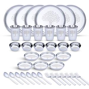 Service de table isotherme en acier inoxydable Bold Blossom pour le camping, résistant au lave-vaisselle, forme rectangulaire, vente en gros Inde - Product Image 4