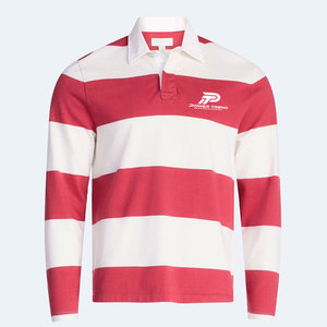 Nouvelle Arrivée Direct Usine Chemise Homme Personnalisée Rayée Oversize à Manches Longues en Coton Tricoté pour Tenue Sportive Décontractée - Product Image 1