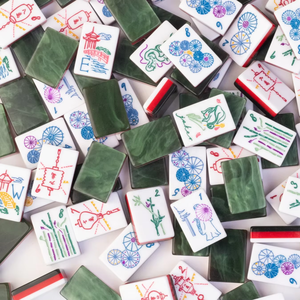 Fichas de Mahjong de Acrílico Estilo Americano, Diseño de Doble Cara con Estampado de Leopardo y Carey, Personalizadas, Venta al Por Mayor - Product Image 6