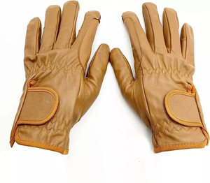 Guantes Deportivos de Cuero Color Bronceado con Logotipo Personalizado al por Mayor – Guantes Utilitarios Resistentes para Exteriores – Guantes de Cuero de Alta Calidad OEM para Hombre y Mujer - Product Image 3