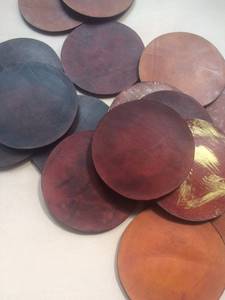 Sous-verres en cuir véritable pour la décoration de patio, résistants aux intempéries, en cuir de vachette, tapis à boissons de luxe, ensemble de vaisselle d'extérieur GLC-0145 - Product Image 6