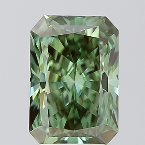 Diamant de laboratoire de 3,08 ct, taille Radiant, vert vif fantaisie, VS2, certifié IGI, diamant CVD en vrac, vente en gros pour la fabrication de bijoux - Product Image 1