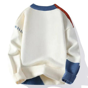 Trendy <b>Men</b> Sweater Premium Knit Fabric Breathable 100% <b>Wool</b> Casual Pullover Winter Fashion Daily Wear Travel Weekend Outfits - Product Image 3