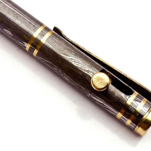 Bolígrafo de Acero de Damasco Personalizado con Mango de Madera Natural, Bolígrafo de Escritura de Oficina de Lujo, Bolígrafo de Acero de Damasco de Alta Calidad - Product Image 3