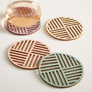 Sous-verres en liège personnalisés en gros, imprimé botanique, ronds, résistants à la chaleur, cadeaux souvenirs de mariage, décoration de table - Product Image 5