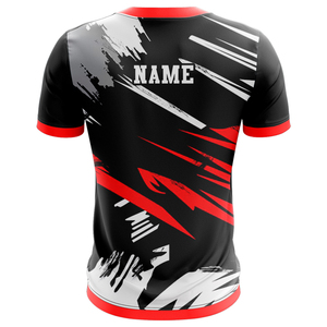 เสื้อฟุตบอลชายแบบสั่งทำ แขนสั้น พิมพ์ลายแบบซับลิเมชั่น ระบายเหงื่อได้ดี พร้อมปักชื่อทีมและโลโก้ ชุดกีฬาฟุตบอล รับผลิตแบบ OEM ODM - Product Image 3