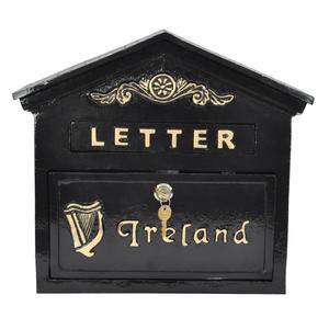 Metal Crafts Ireland Post <b>Box</b> Small Size Black Coated Home Decoration Custom Mailbox Factory Price - Product Image 1