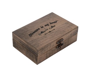 Caja de Madera Minimalista con Grabado Láser Personalizado, Caja de Madera Moderna con Grabado Láser, Caja para Joyas, Caja de Almacenamiento, Accesorio Decorativo al por Mayor - Product Image 2