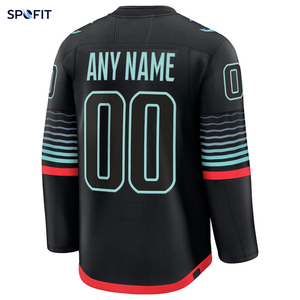 เสื้อฮอกกี้น้ำแข็งแบบสั่งทำพร้อมโลโก้พิมพ์ลายแบบซับลิเมชั่น ออกแบบเองได้ ระบายอากาศได้ดี แห้งเร็ว ราคาถูก รับผลิตแบบ OEM - Product Image 6