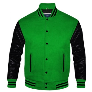 Chaqueta personalizada de alta calidad para hombre, de lana chenilla con parche bordado, chaqueta de béisbol lisa, chaqueta de equipo universitario, 100% - Product Image 1